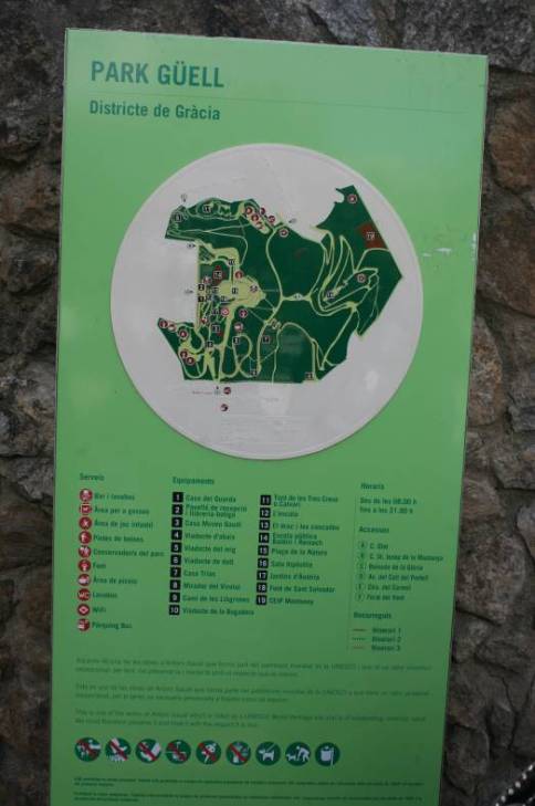 Figura 29: Vista do mapa tátil do Park Güell